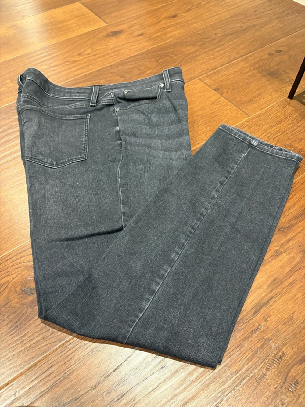Talbots Slim Straight Jeans in charcoal